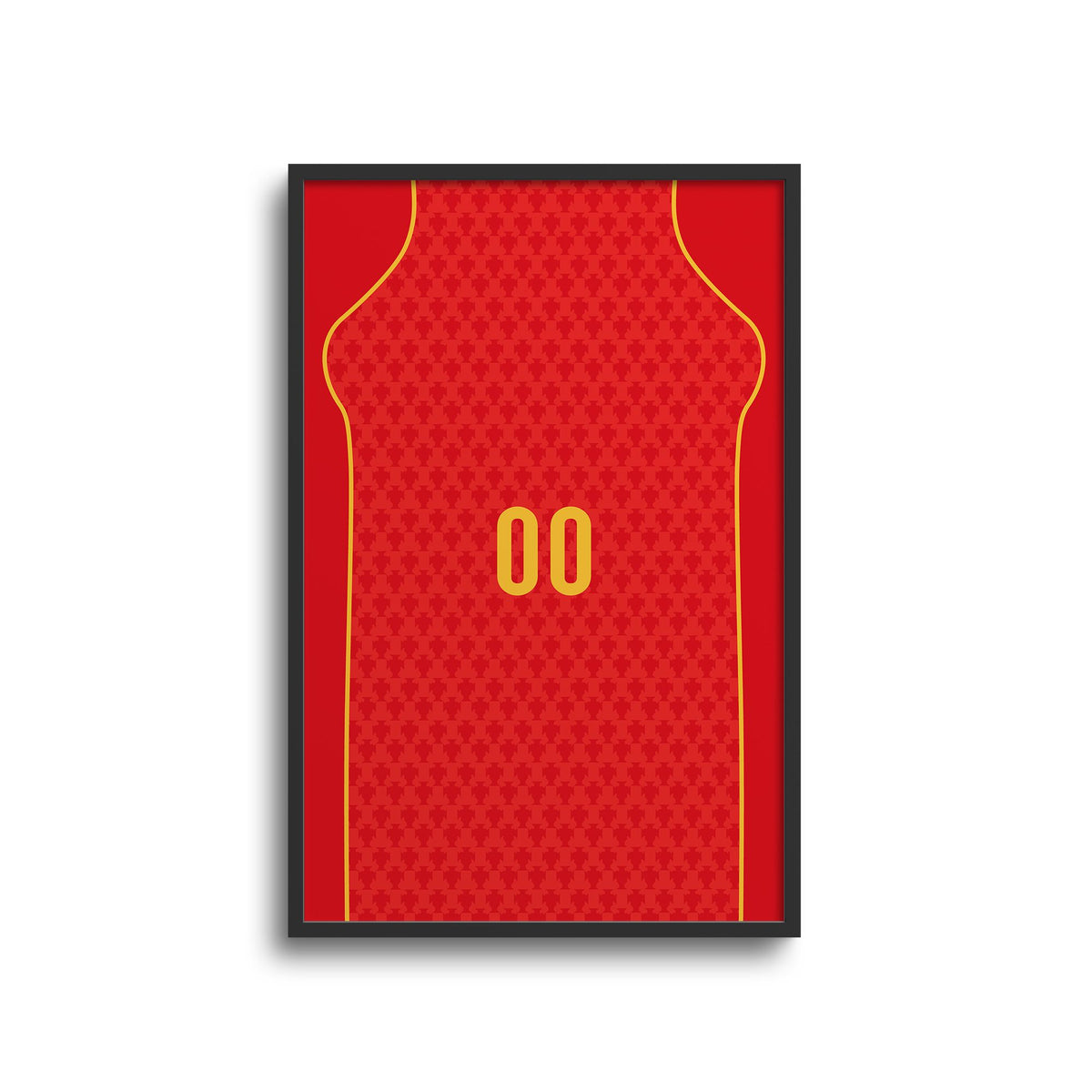 Print with the Portugal 2004 Home football shirt design by RIPA Football