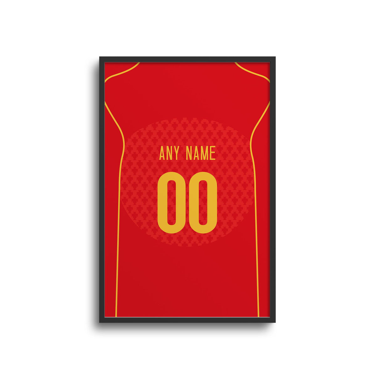 Print with the Portugal 2004 Home football shirt design by RIPA Football