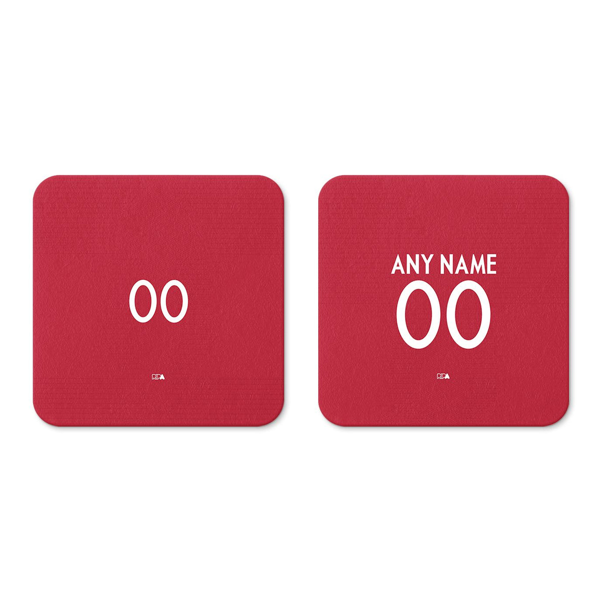 Coaster with the Portugal 2018 Home football shirt design by RIPA Football