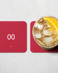 Coaster with the Portugal 2018 Home football shirt design by RIPA Football