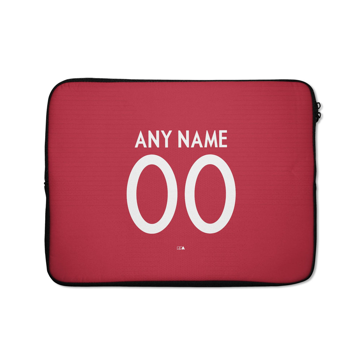 Laptop sleeve with the Portugal 2018 Home football shirt design by RIPA Football
