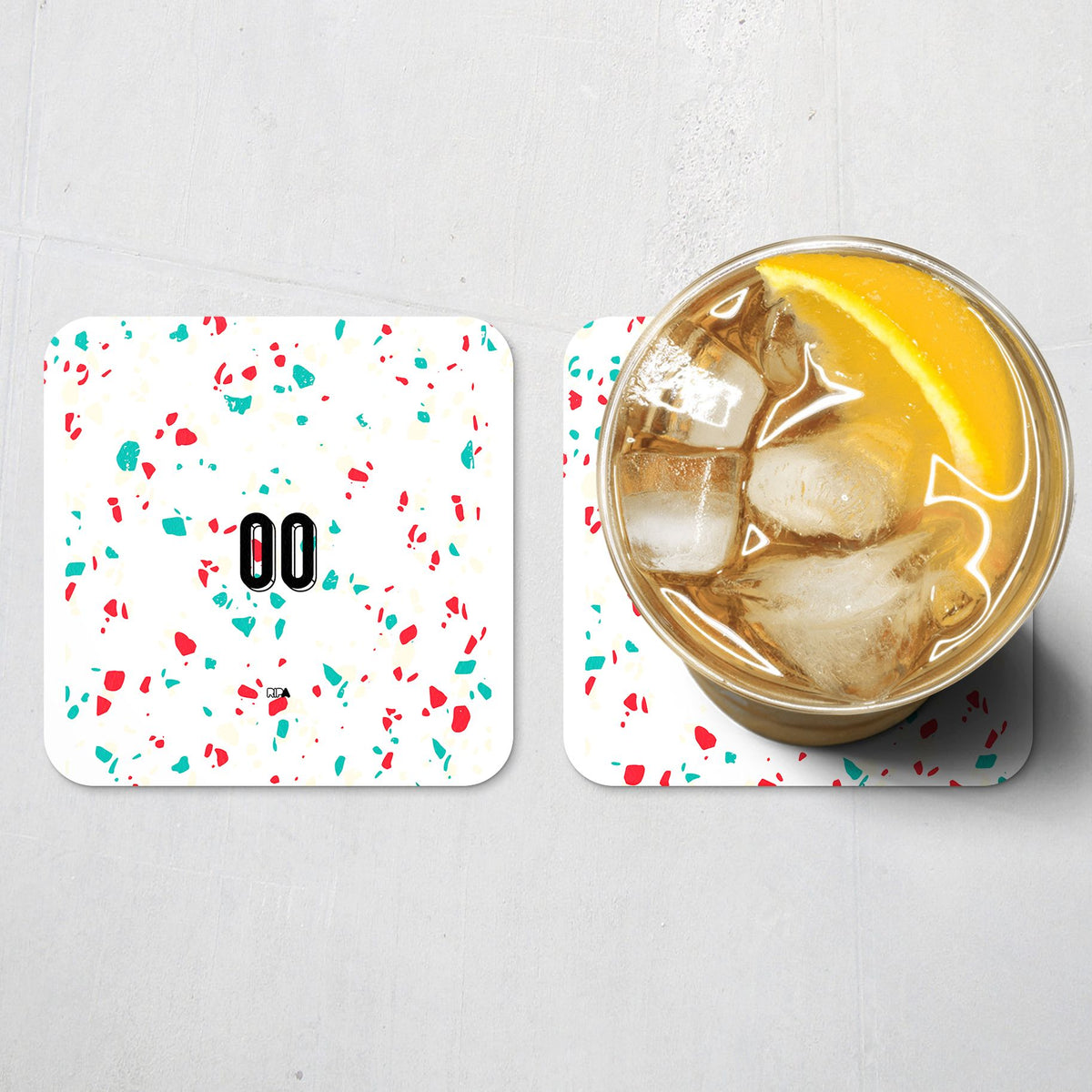 Coaster with the Portugal Women 2023 Away football shirt design by RIPA Football