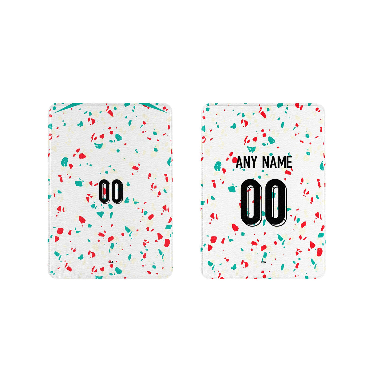 iPad case with the Portugal Women 2023 Away football shirt design by RIPA Football