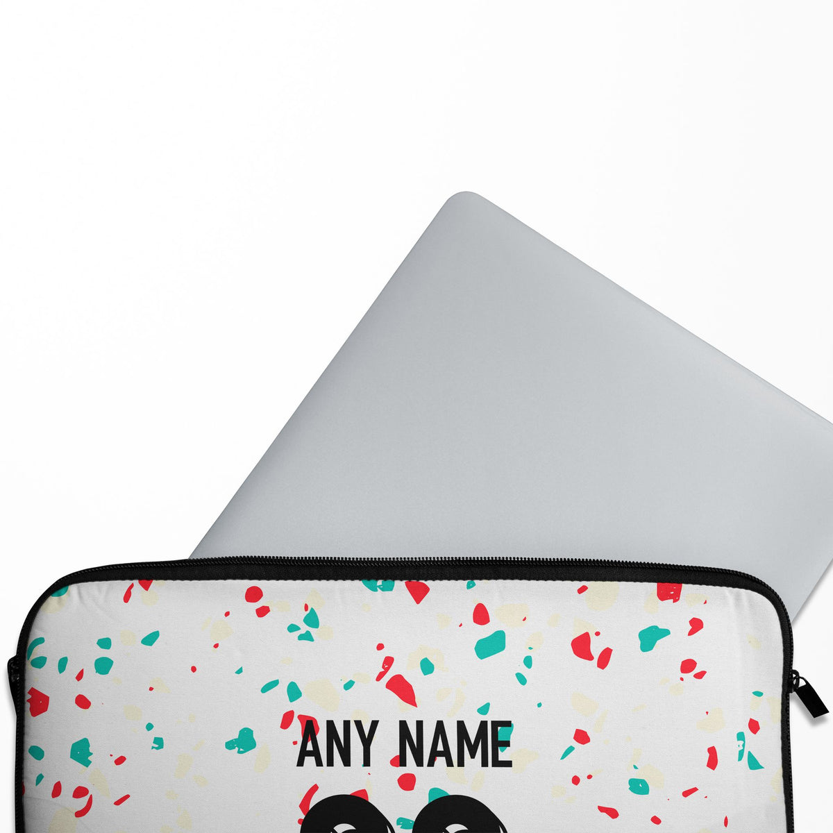 Laptop sleeve with the Portugal Women 2023 Away football shirt design by RIPA Football