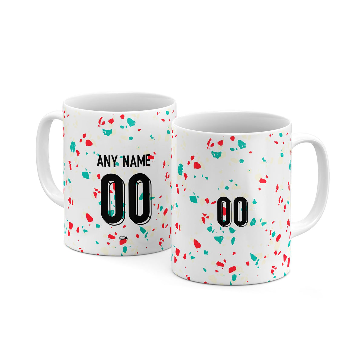 Mug with the Portugal Women 2023 Away football shirt design by RIPA Football