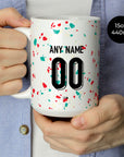 Mug with the Portugal Women 2023 Away football shirt design by RIPA Football