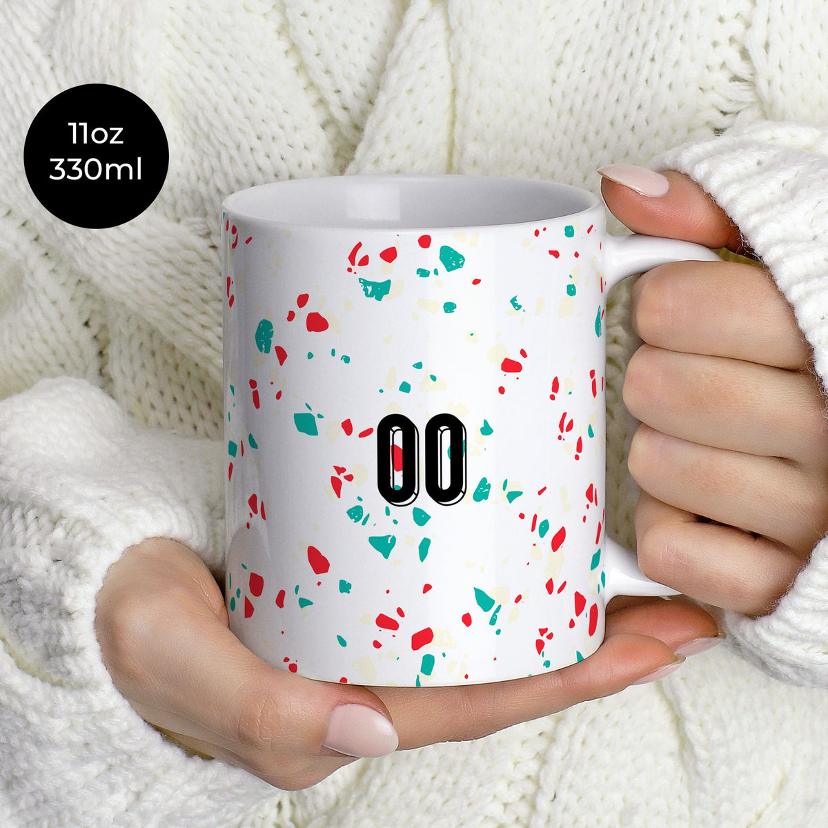 Mug with the Portugal Women 2023 Away football shirt design by RIPA Football