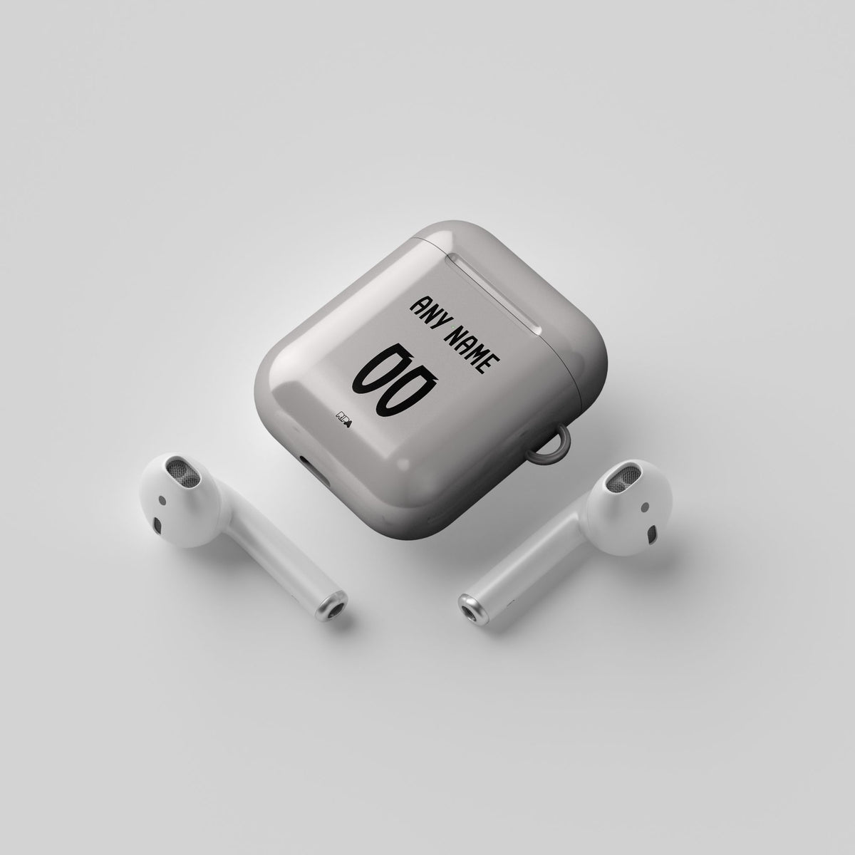 AirPods case with the Portugal 2025 Goalkeeper football shirt design by RIPA Football