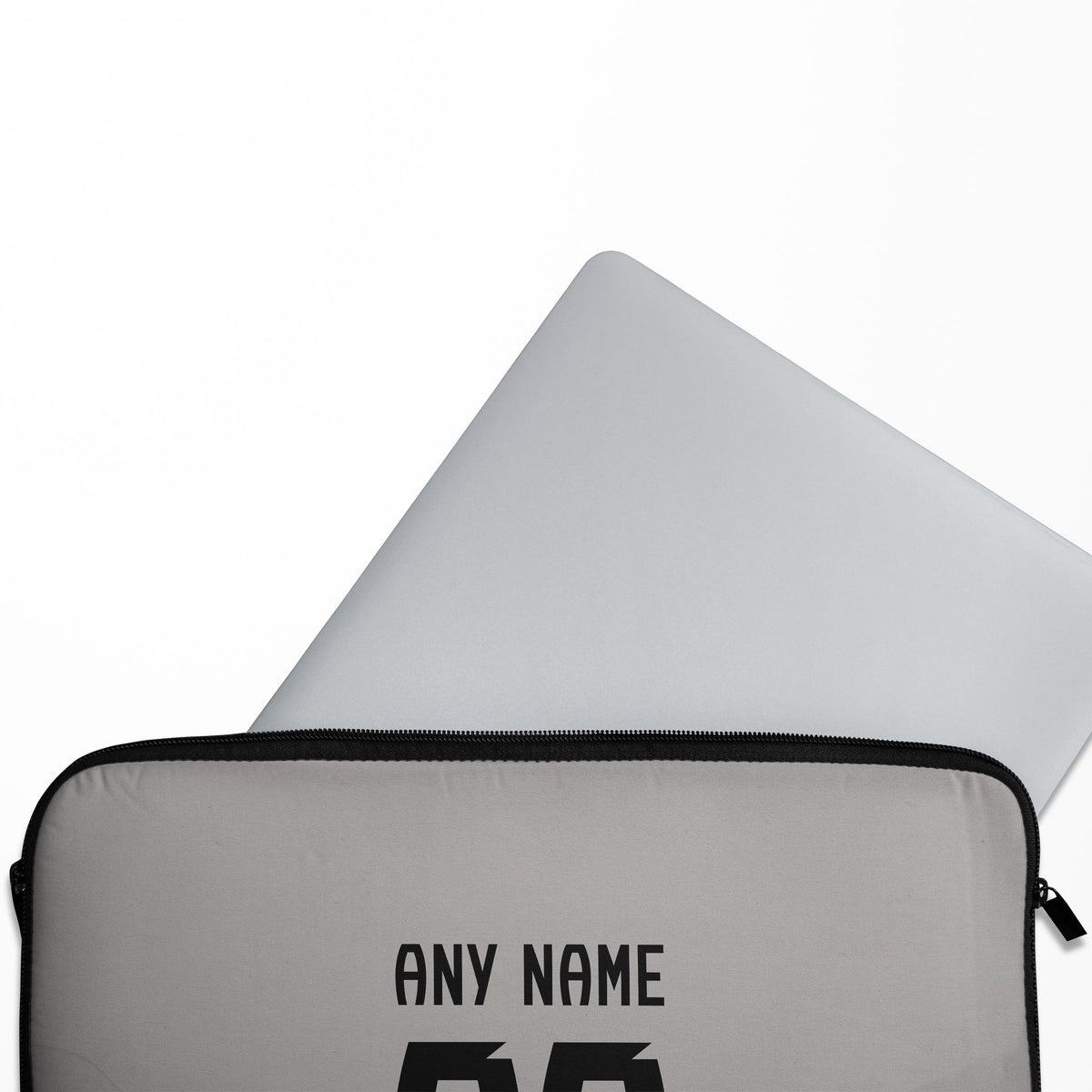 Laptop sleeve with the Portugal 2025 Goalkeeper football shirt design by RIPA Football