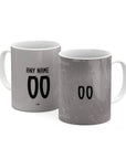 Mug with the Portugal 2025 Goalkeeper football shirt design by RIPA Football