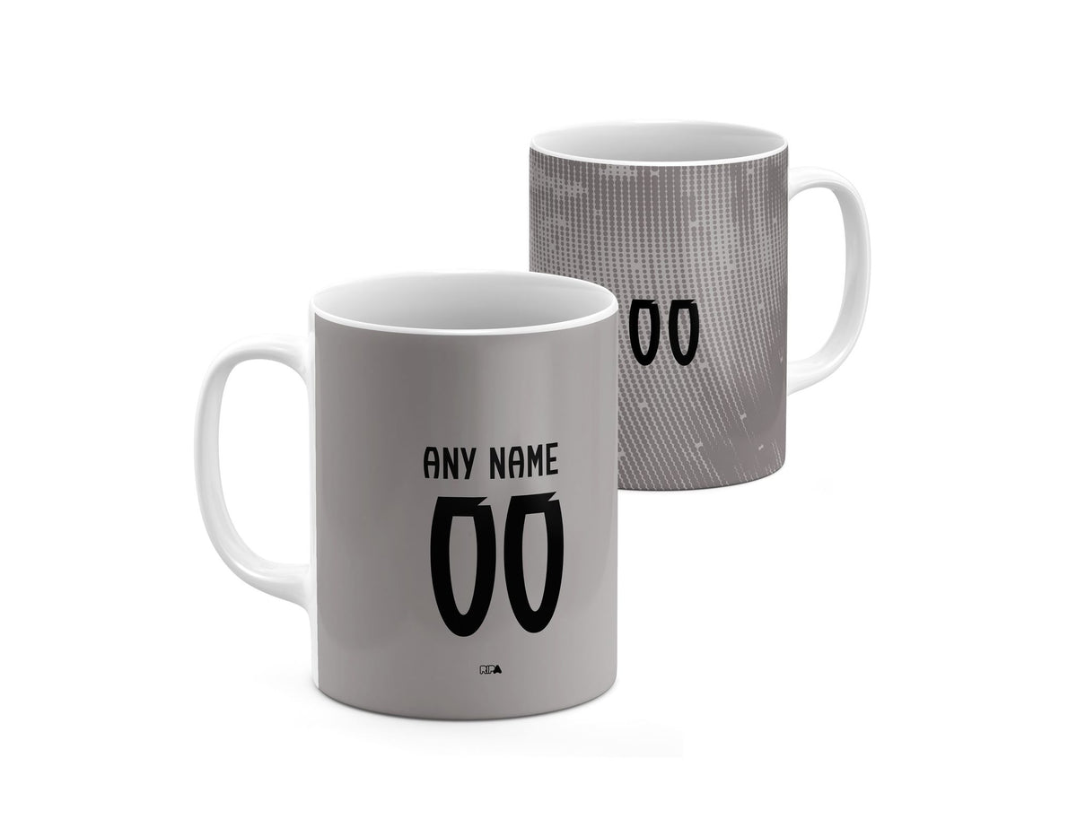 Mug with the Portugal 2025 Goalkeeper football shirt design by RIPA Football