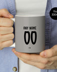 Mug with the Portugal 2025 Goalkeeper football shirt design by RIPA Football