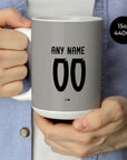 Mug with the Portugal 2025 Goalkeeper football shirt design by RIPA Football