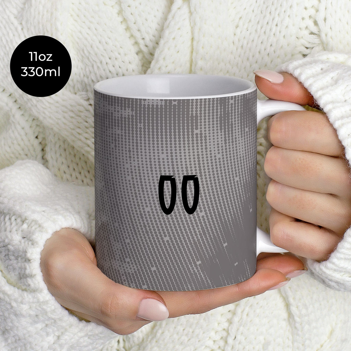 Mug with the Portugal 2025 Goalkeeper football shirt design by RIPA Football