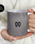 Mug with the Portugal 2025 Goalkeeper football shirt design by RIPA Football