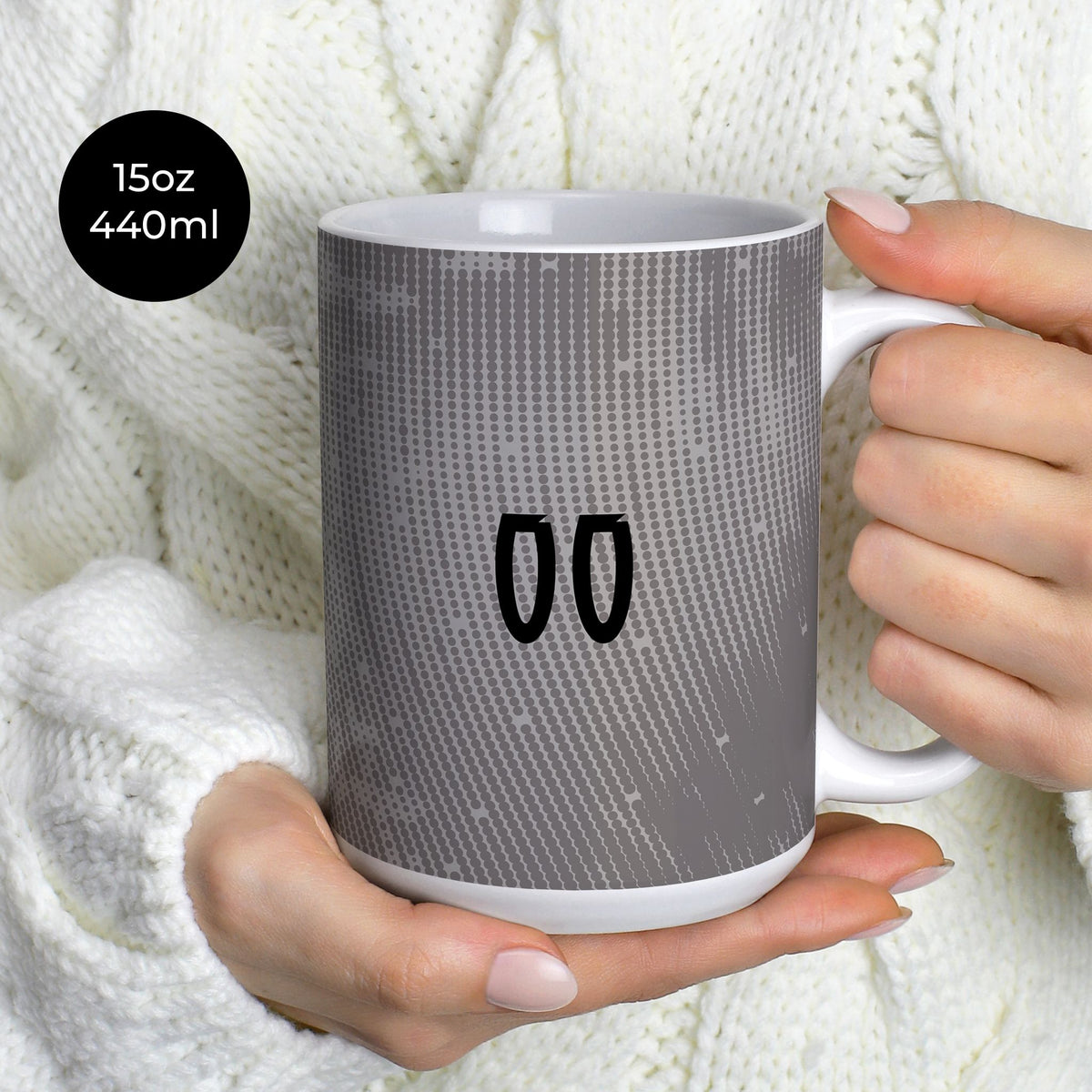 Mug with the Portugal 2025 Goalkeeper football shirt design by RIPA Football