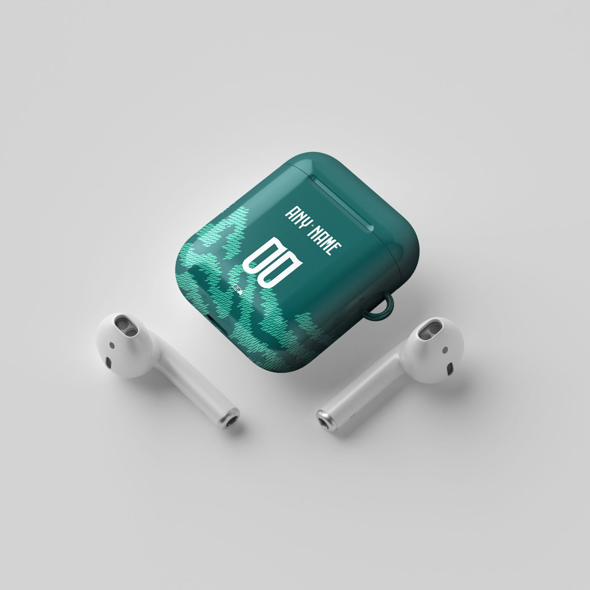 AirPods case with the Portugal 2026 Special football shirt design by RIPA Football