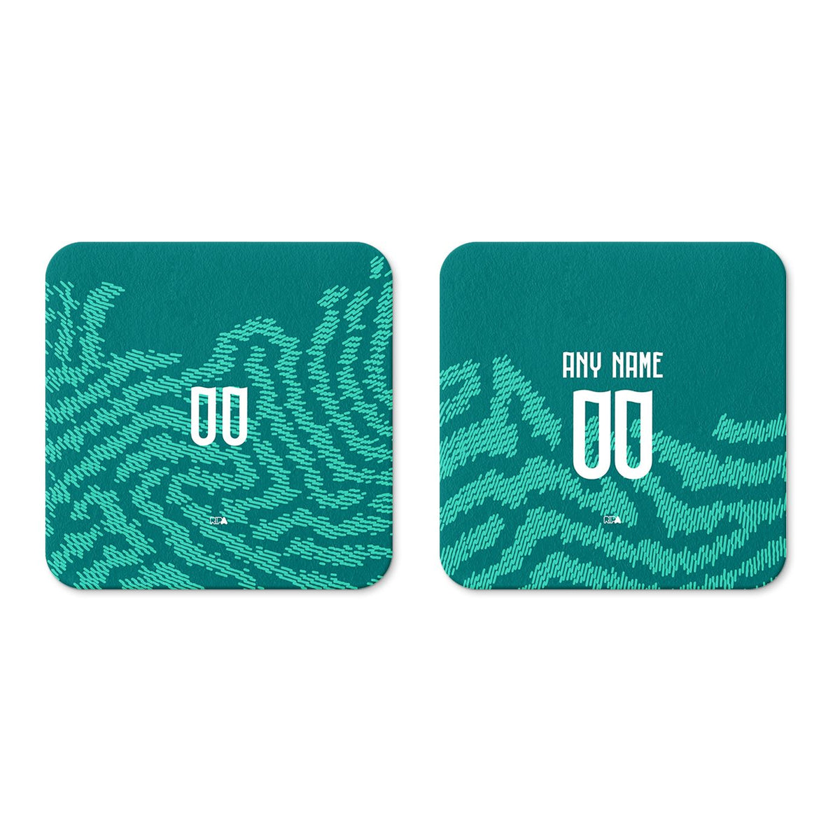 Coaster with the Portugal 2026 Special football shirt design by RIPA Football