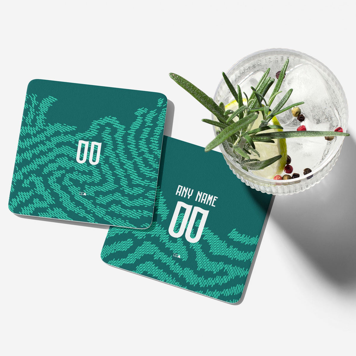 Coaster with the Portugal 2026 Special football shirt design by RIPA Football