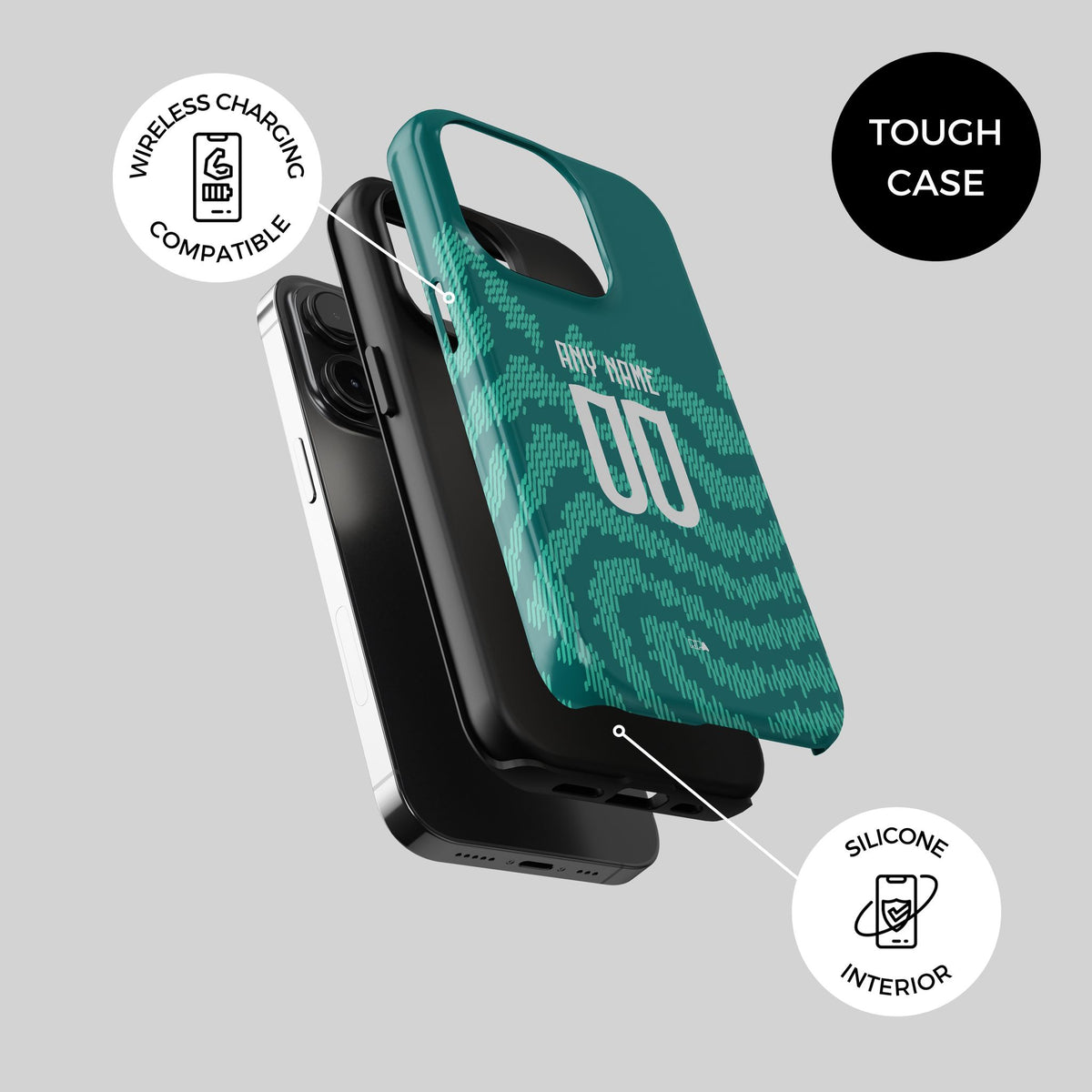 Phone case with the Portugal 2026 Special football shirt design by RIPA Football