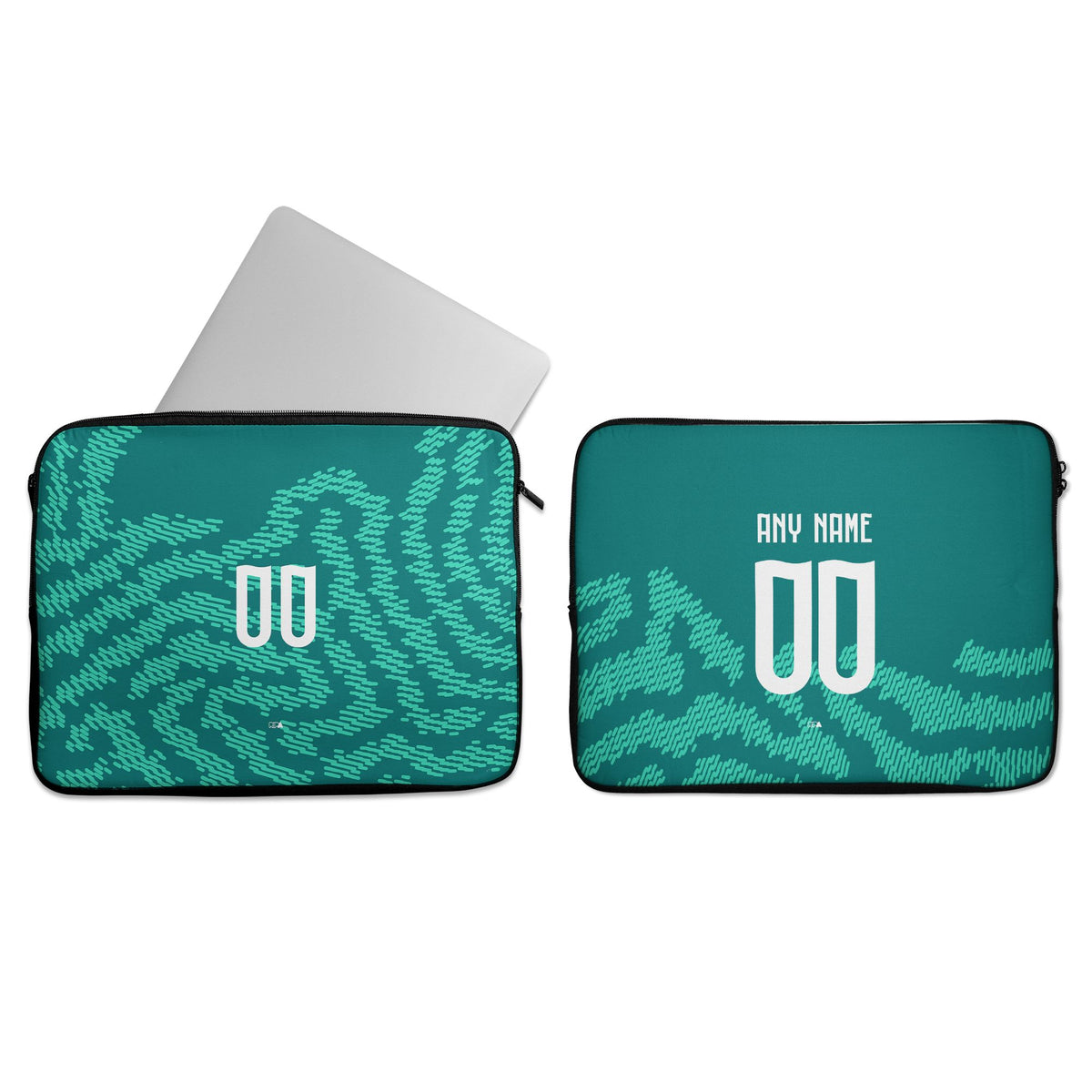 Laptop sleeve with the Portugal 2026 Special football shirt design by RIPA Football