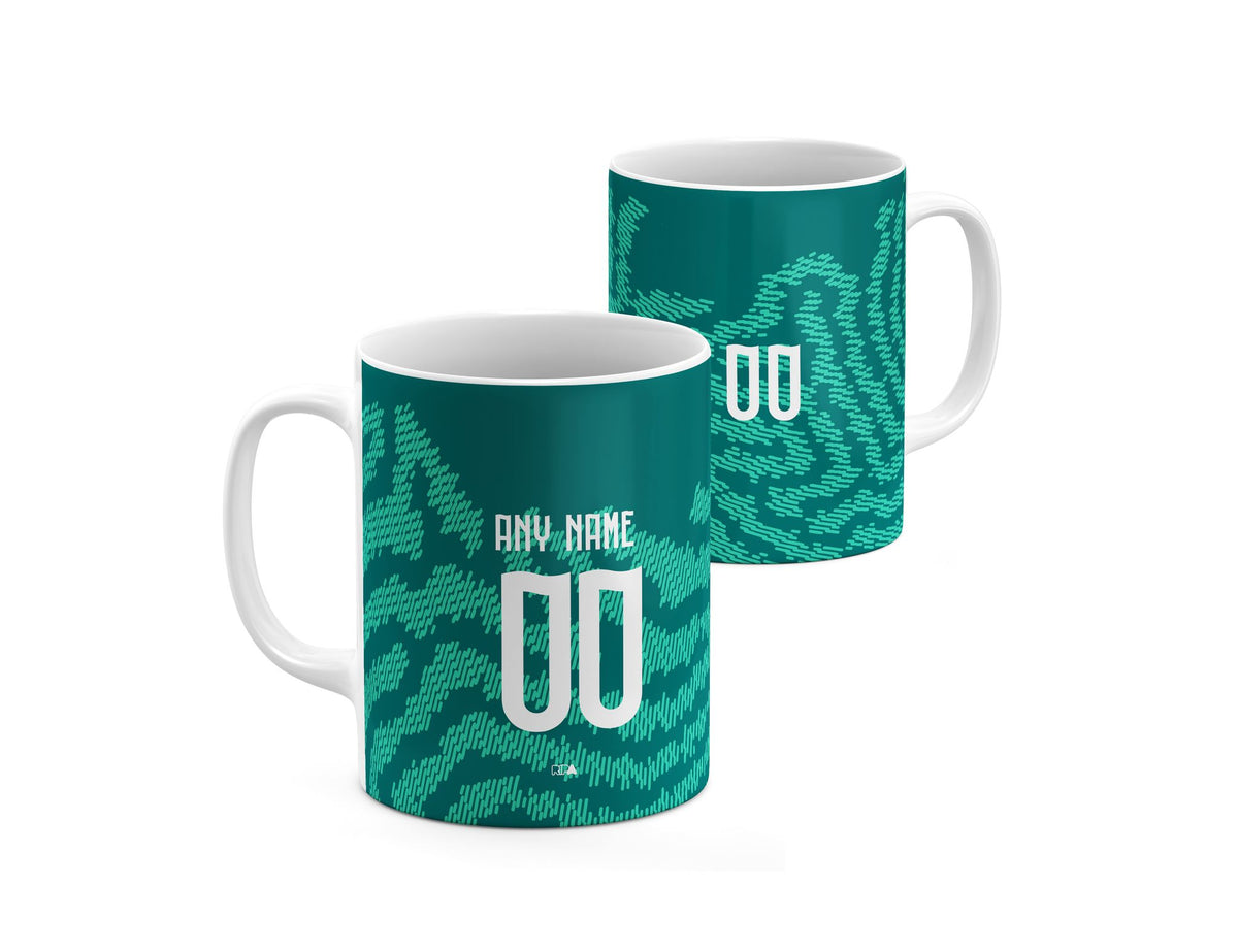 Mug with the Portugal 2026 Special football shirt design by RIPA Football
