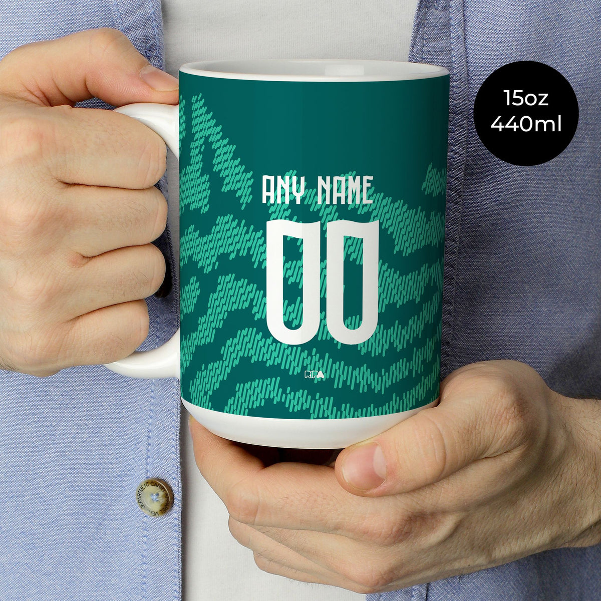 Mug with the Portugal 2026 Special football shirt design by RIPA Football