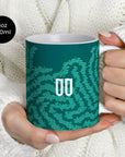 Mug with the Portugal 2026 Special football shirt design by RIPA Football