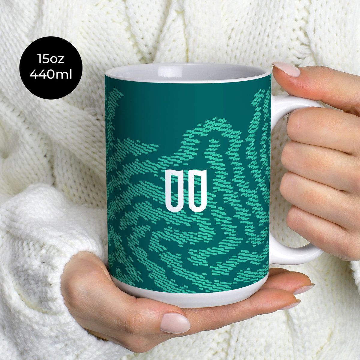 Mug with the Portugal 2026 Special football shirt design by RIPA Football