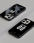 Phone case with the Switzerland 2026 Goalkeeper football shirt design by RIPA Football