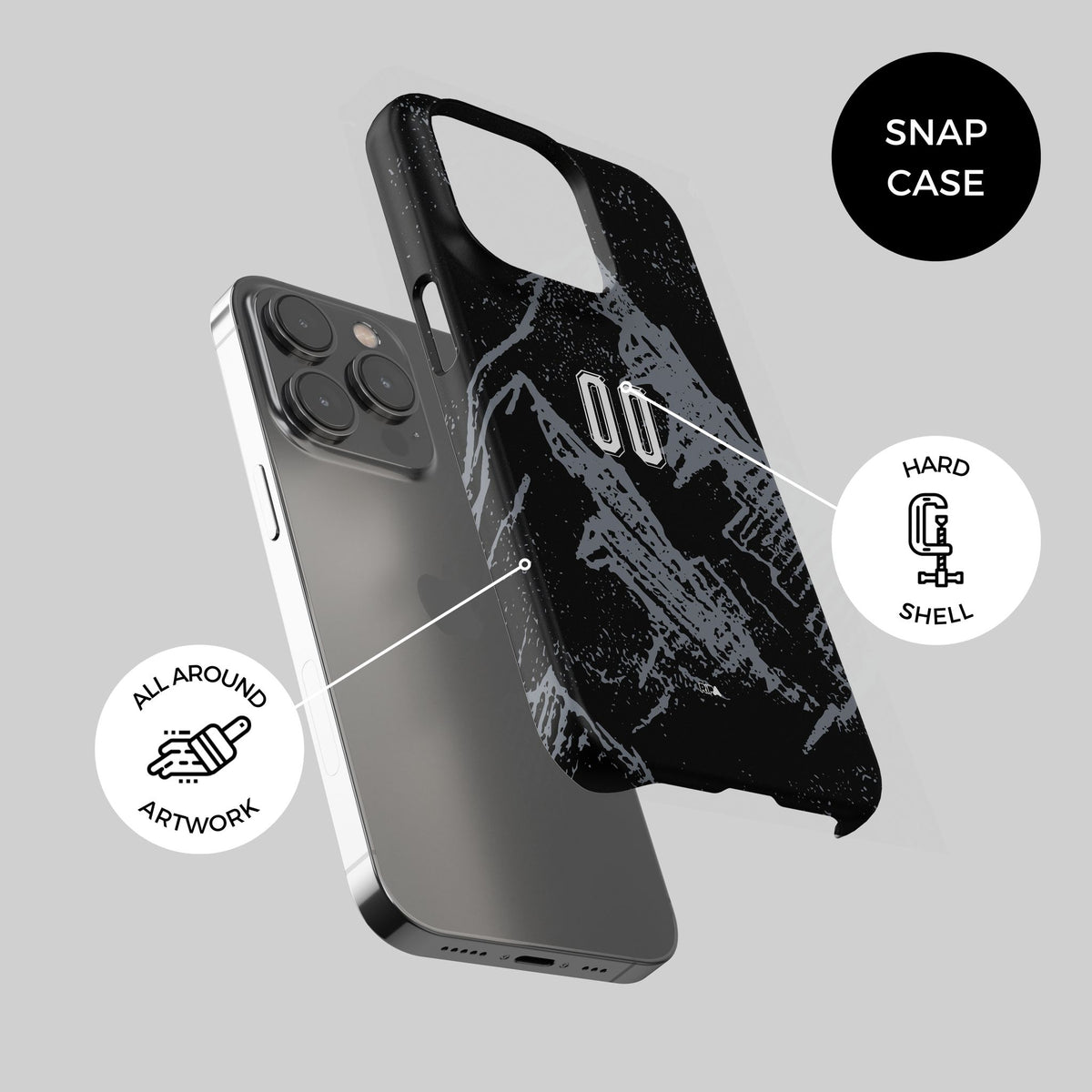 Phone case with the Switzerland 2026 Goalkeeper football shirt design by RIPA Football