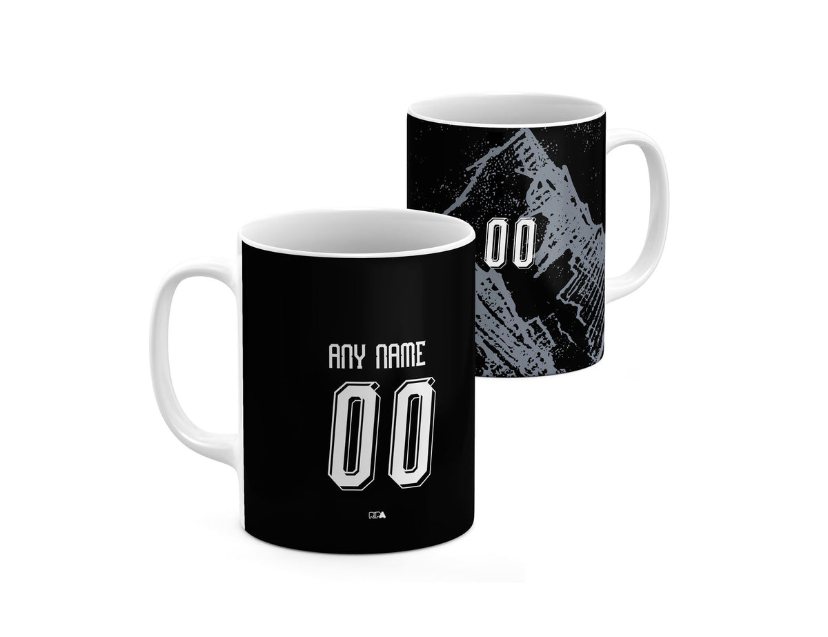 Mug with the Switzerland 2026 Goalkeeper football shirt design by RIPA Football