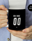 Mug with the Switzerland 2026 Goalkeeper football shirt design by RIPA Football