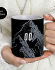 Mug with the Switzerland 2026 Goalkeeper football shirt design by RIPA Football