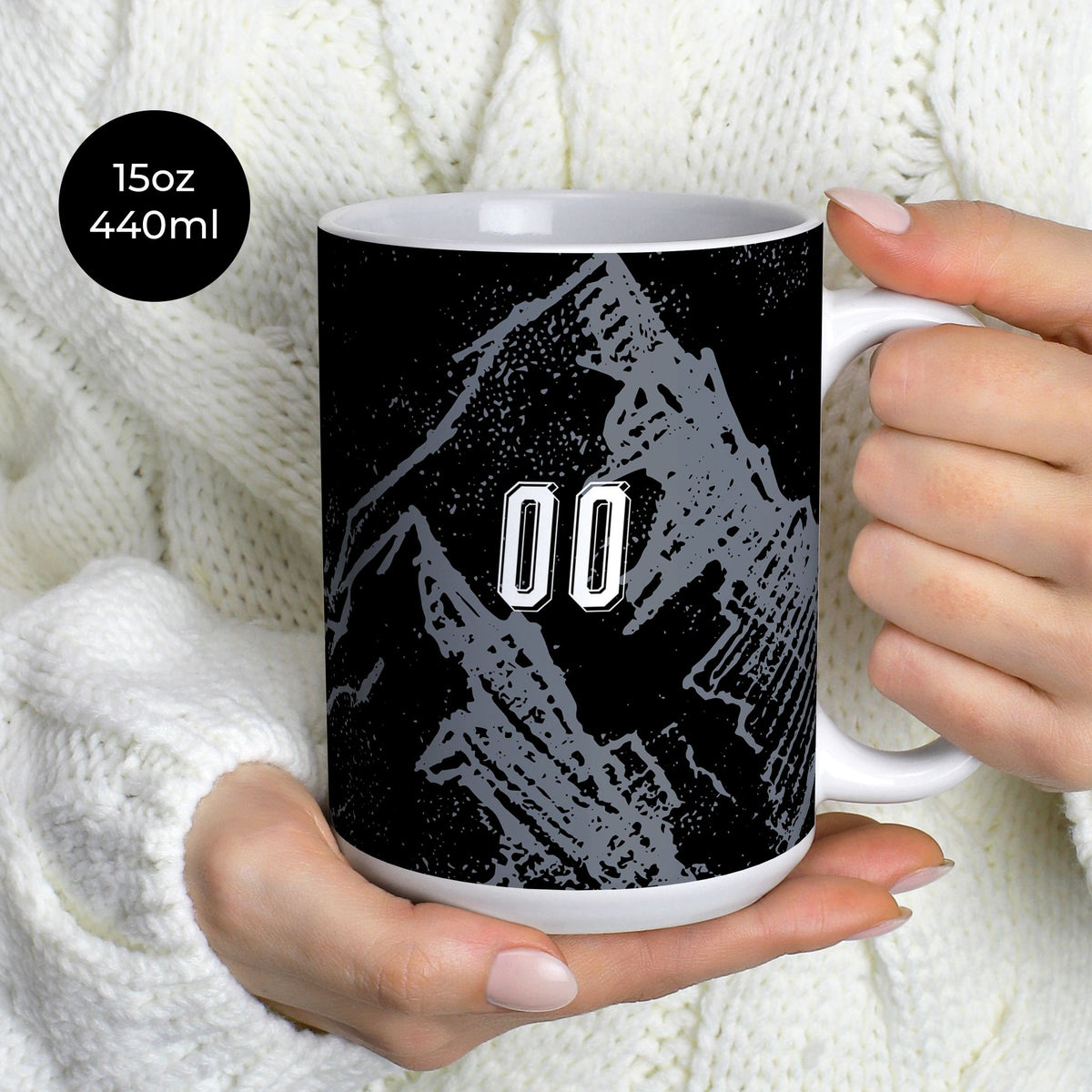 Mug with the Switzerland 2026 Goalkeeper football shirt design by RIPA Football