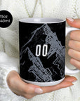 Mug with the Switzerland 2026 Goalkeeper football shirt design by RIPA Football
