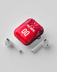 AirPods case with the Tunisia 2026 Away football shirt design by RIPA Football