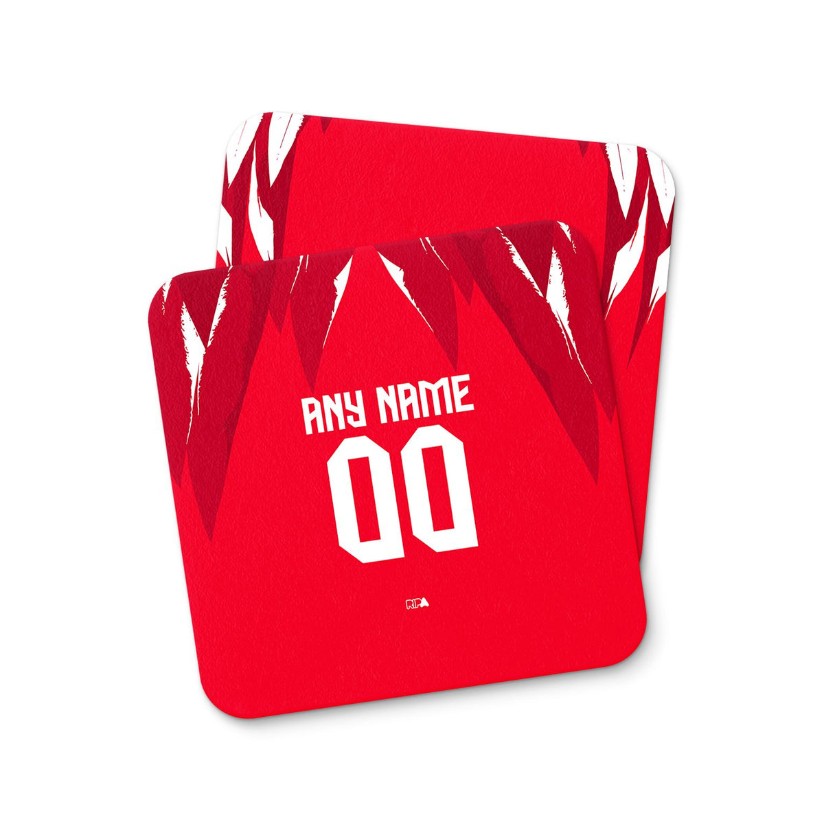 Coaster with the Tunisia 2026 Away football shirt design by RIPA Football