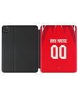 iPad case with the Tunisia 2026 Away football shirt design by RIPA Football