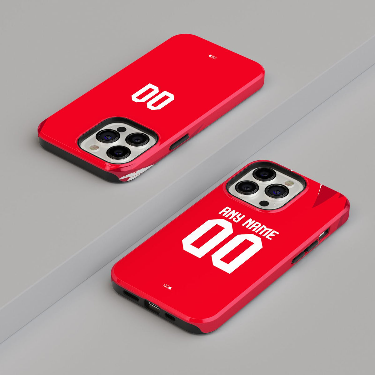 Phone case with the Tunisia 2026 Away football shirt design by RIPA Football