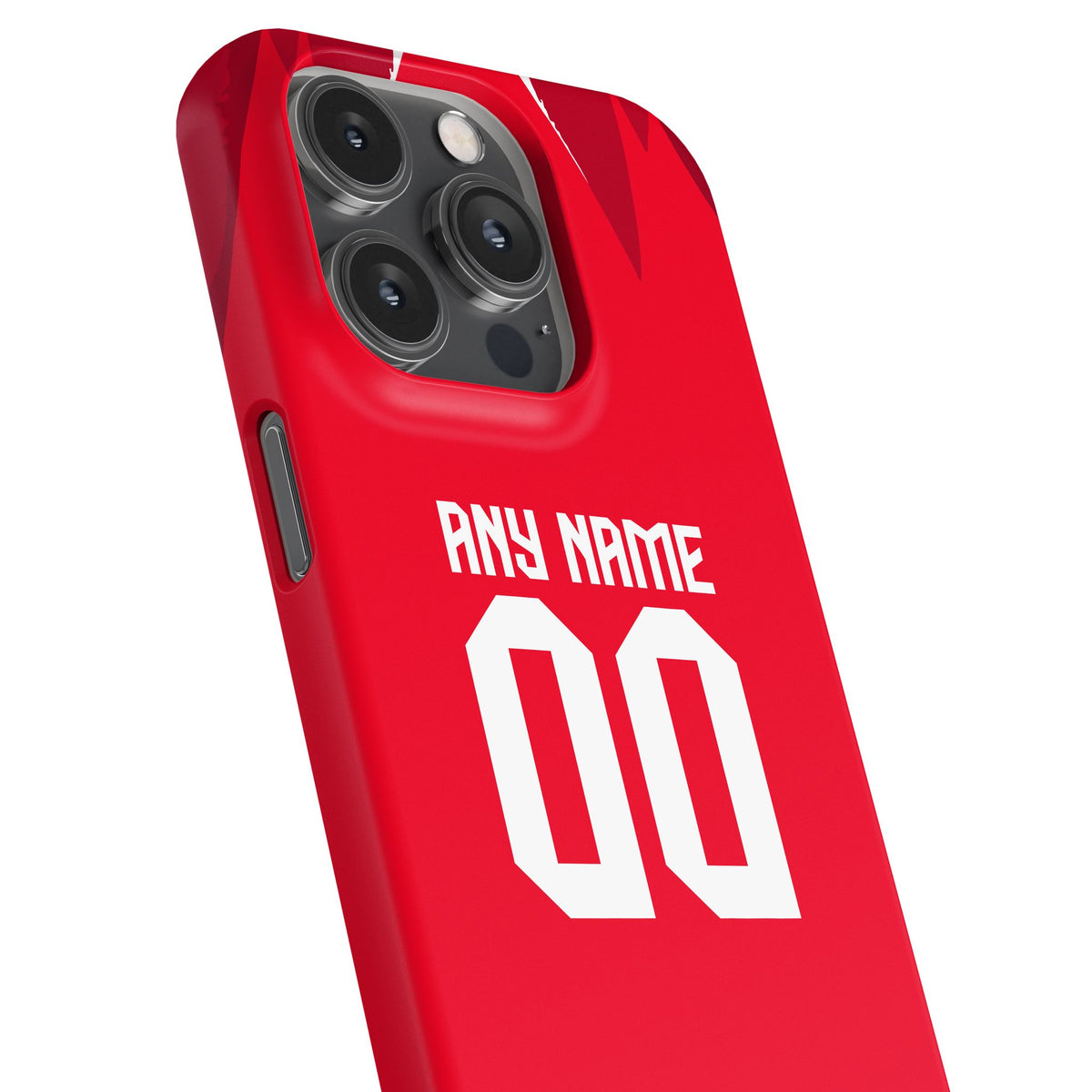 Phone case with the Tunisia 2026 Away football shirt design by RIPA Football