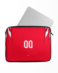 Laptop sleeve with the Tunisia 2026 Away football shirt design by RIPA Football