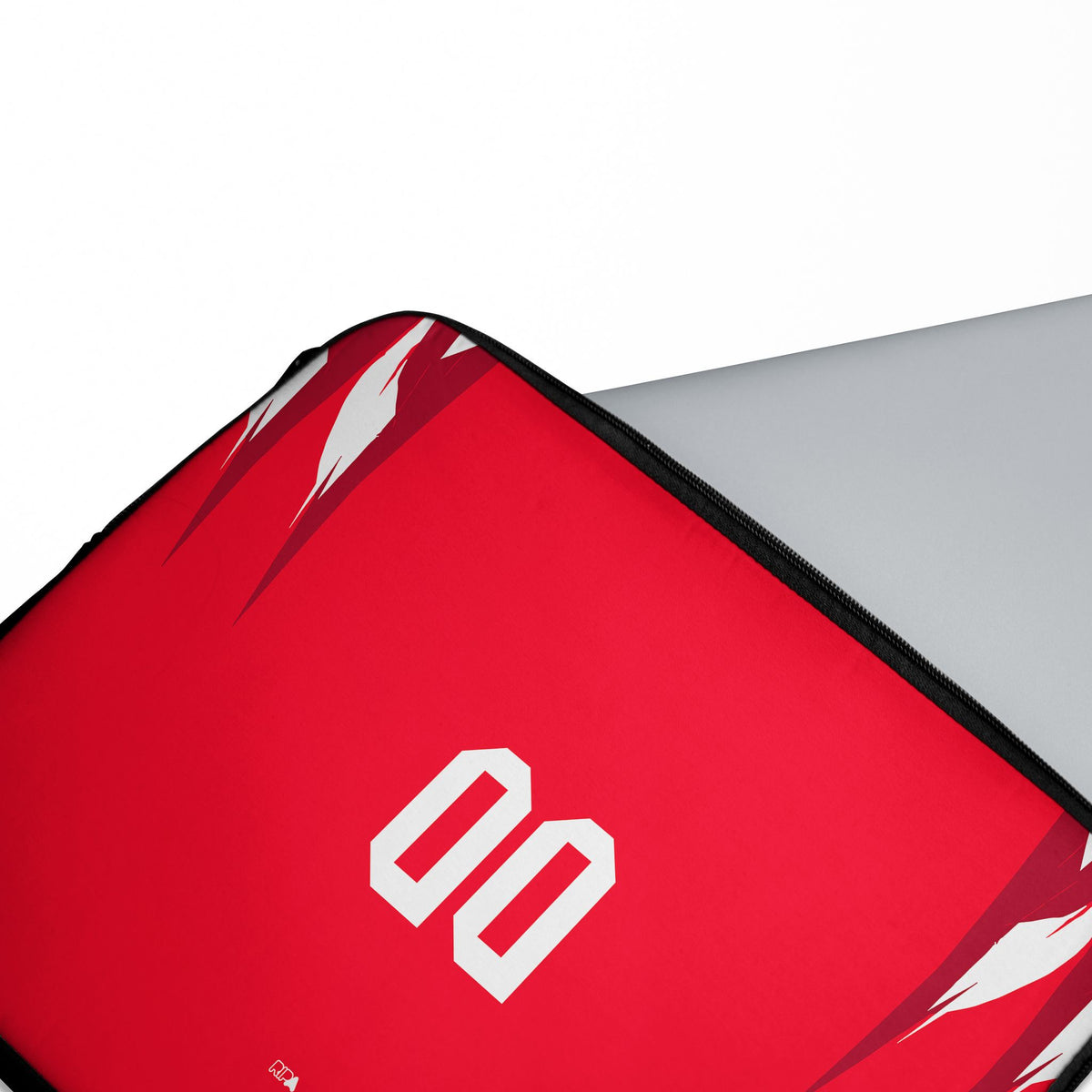 Laptop sleeve with the Tunisia 2026 Away football shirt design by RIPA Football