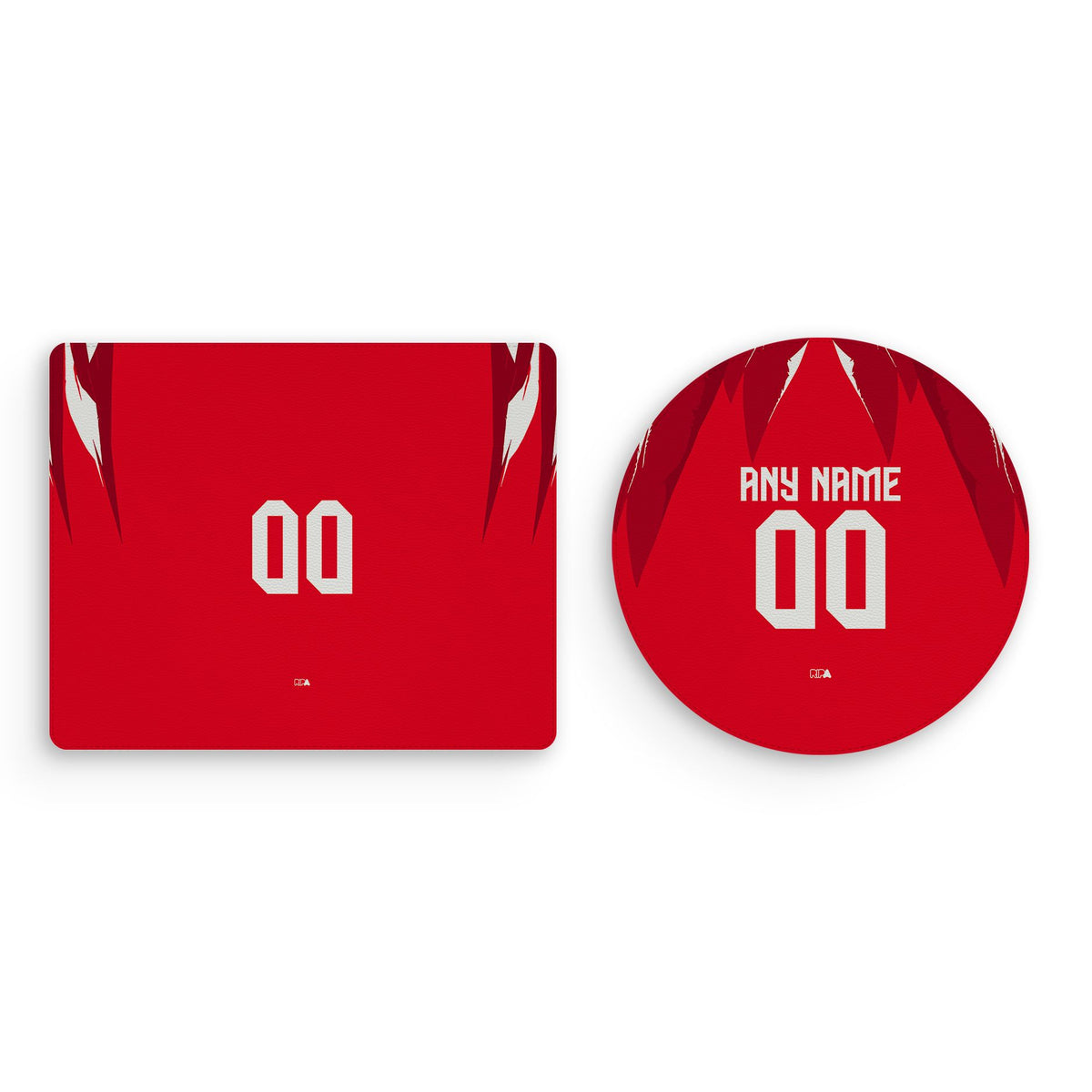 Mouse pad with the Tunisia 2026 Away football shirt design by RIPA Football