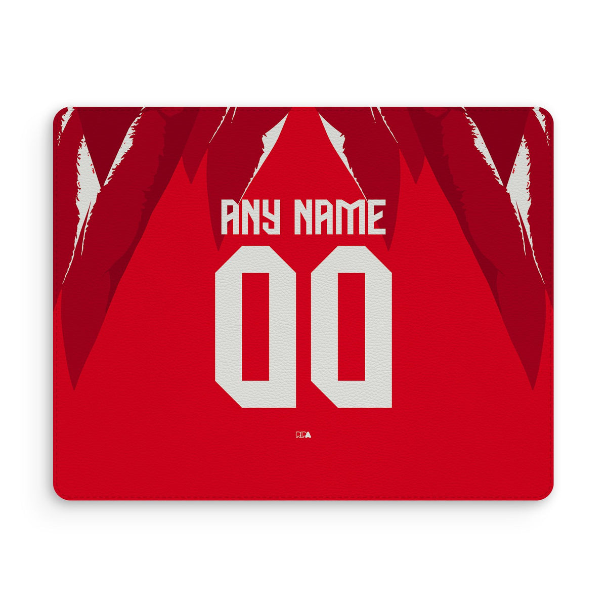 Mouse pad with the Tunisia 2026 Away football shirt design by RIPA Football
