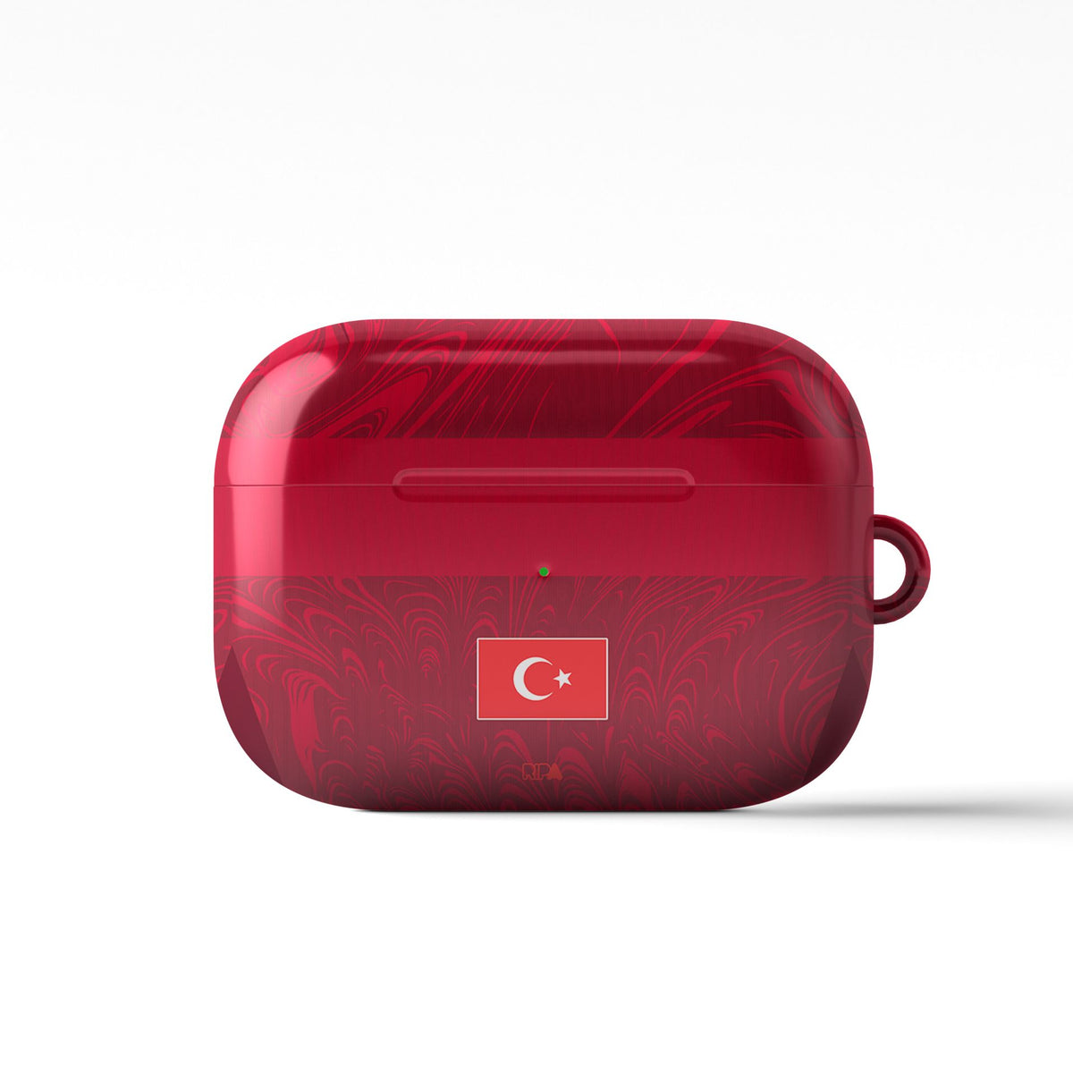 AirPods case with the Turkey 2026 Away football shirt design by RIPA Football