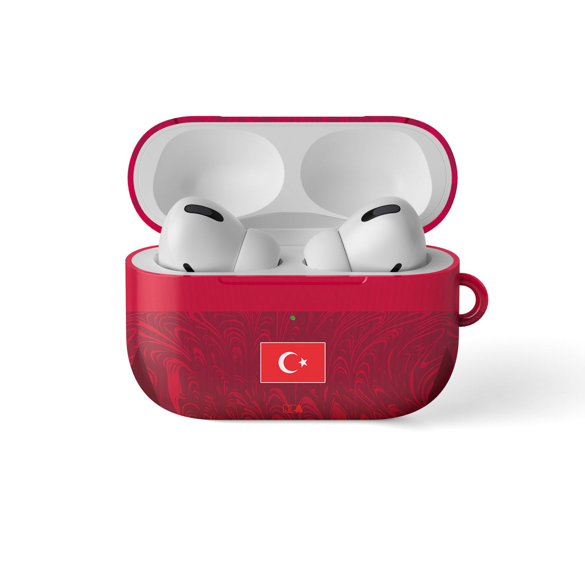 AirPods case with the Turkey 2026 Away football shirt design by RIPA Football
