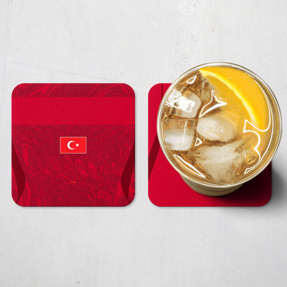 Coaster with the Turkey 2026 Away football shirt design by RIPA Football
