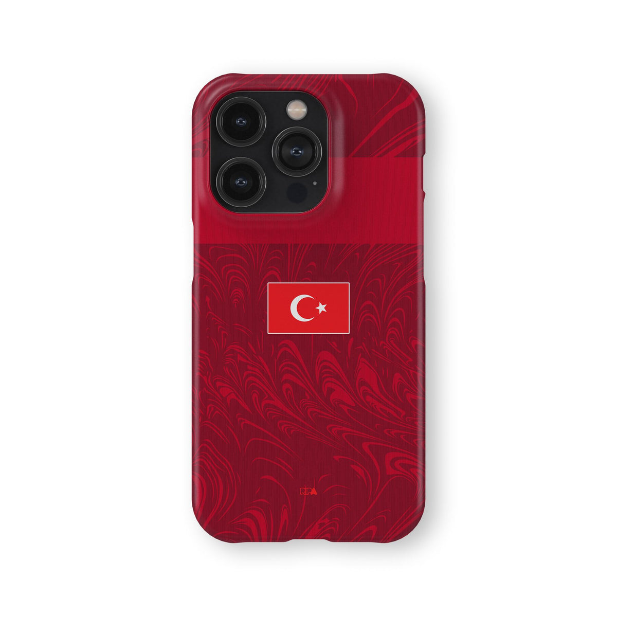 Phone case with the Turkey 2026 Away football shirt design by RIPA Football