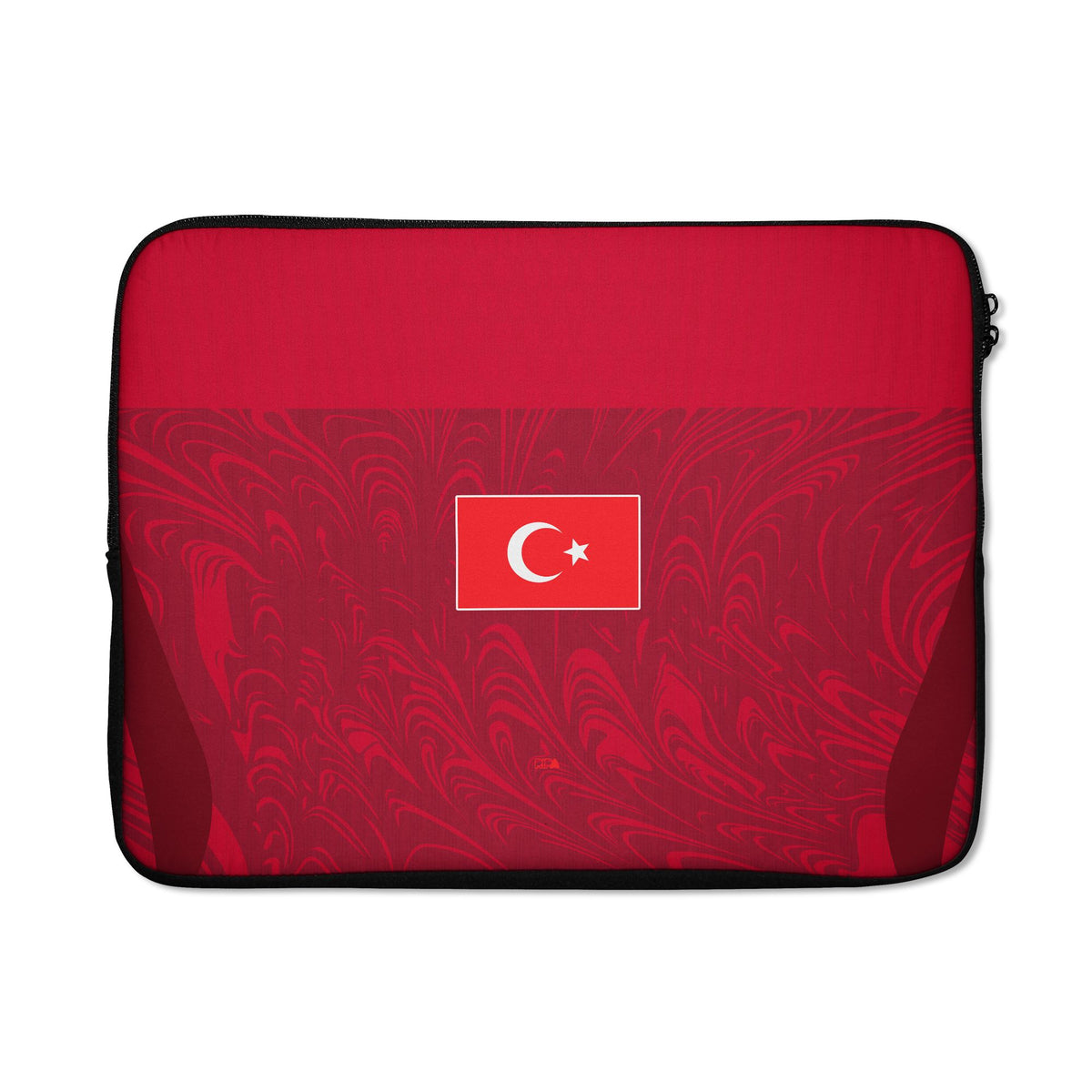 Laptop sleeve with the Turkey 2026 Away football shirt design by RIPA Football